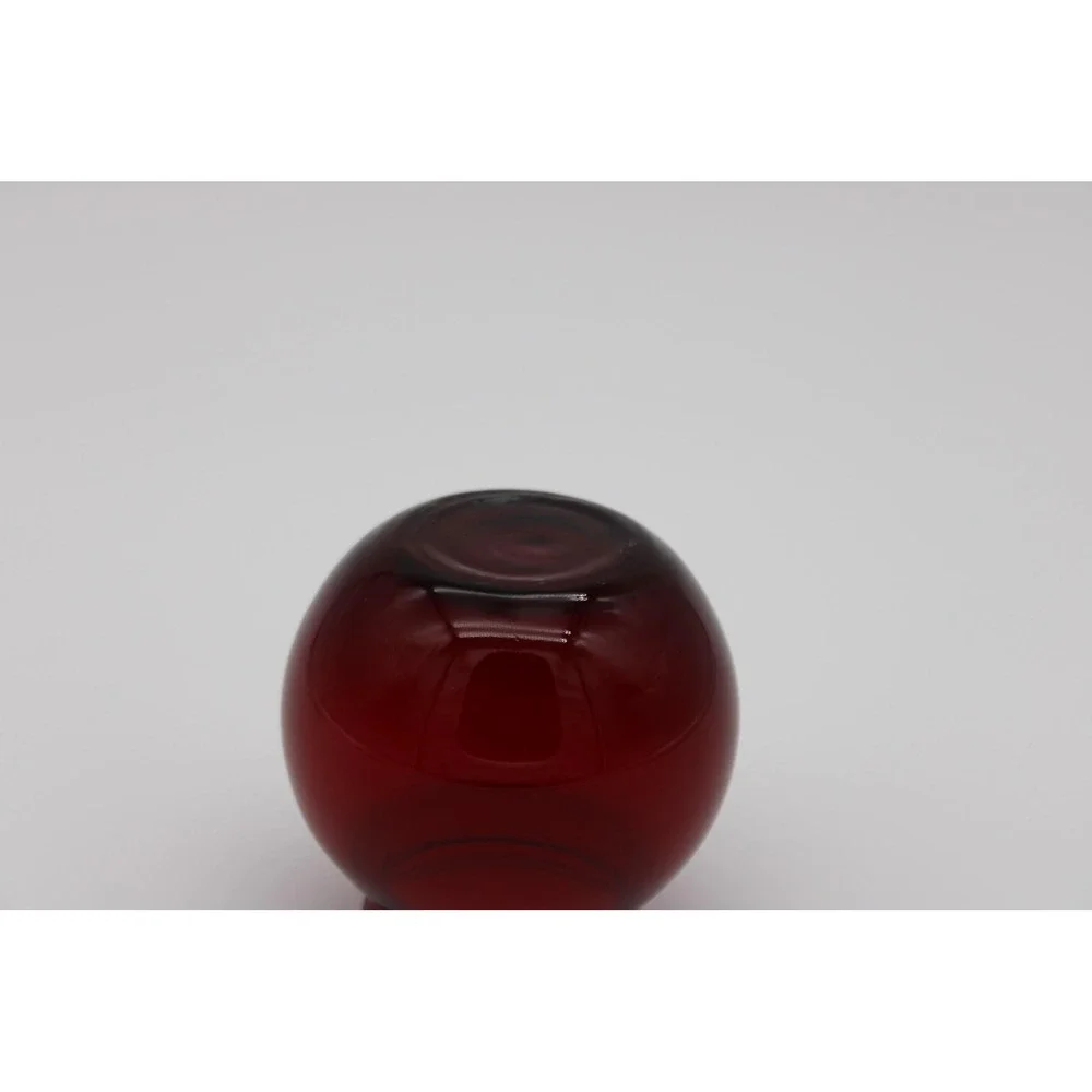 Anchor Hocking Ruby Red Vase Ball Bud Vase